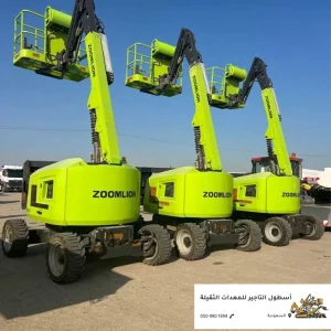 مان لفت مجموعة مان لفت Zoomlion خضراء في موقع معدات